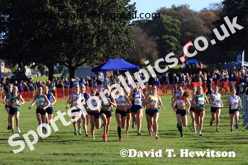 Womens Under-18s 2026 Northern Cross Country Relays, Graves Park, Sheffield. Photo: David T. Hewitson/Sports for All Pics
